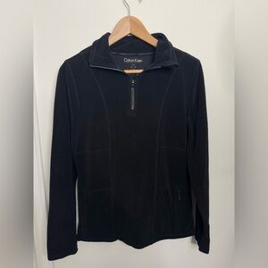 Calvin Klein Performance Quarter Zip Pullover – Black – Size M